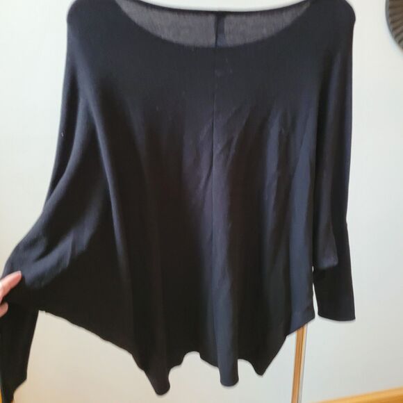 Jolie Boxy Black Dolman Slv Soft Sweater Sz M Lightweight - Picture 5 of 8